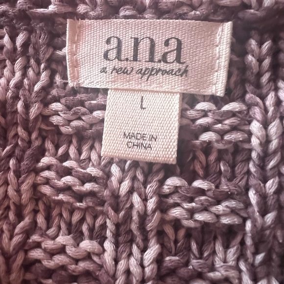 a.n.a Women's Textured Knit Sweater - Brown: Sz/L -NWT - Picture 6 of 9